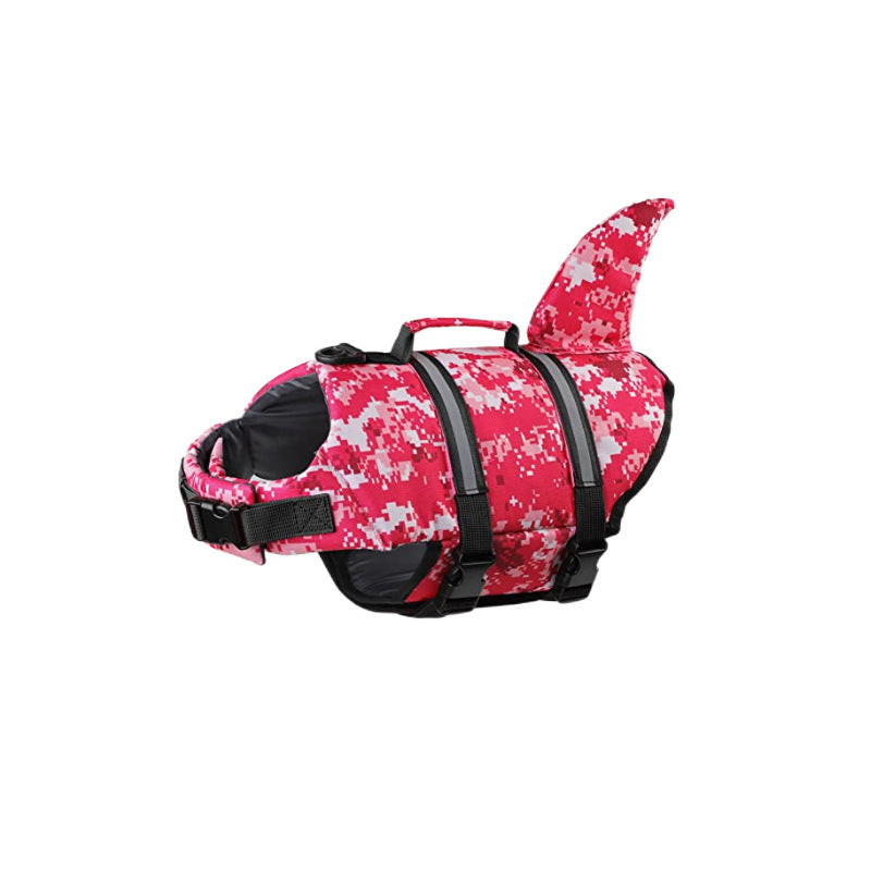 Chaleco salvavidas para mascotas de tiburón, ropa de natación para perros
