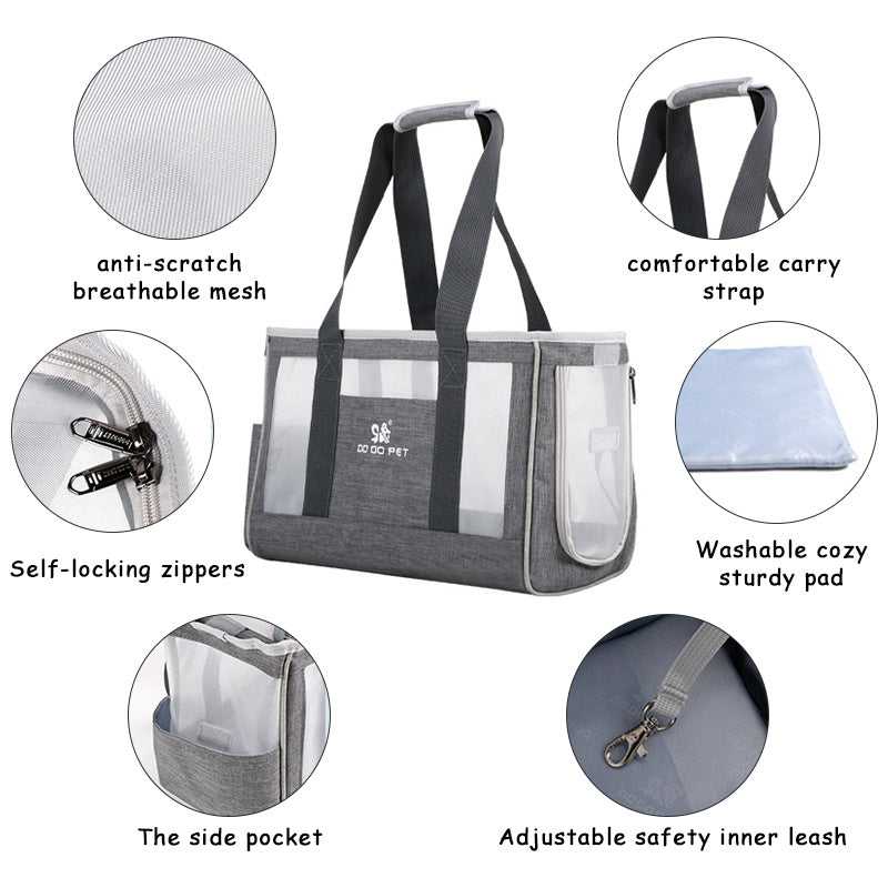 Bolsa portátil para gatos, mochila transpirable para perros, bolso de viaje de gran capacidad para cachorros, gatitos, mascotas, suministros al aire libre
