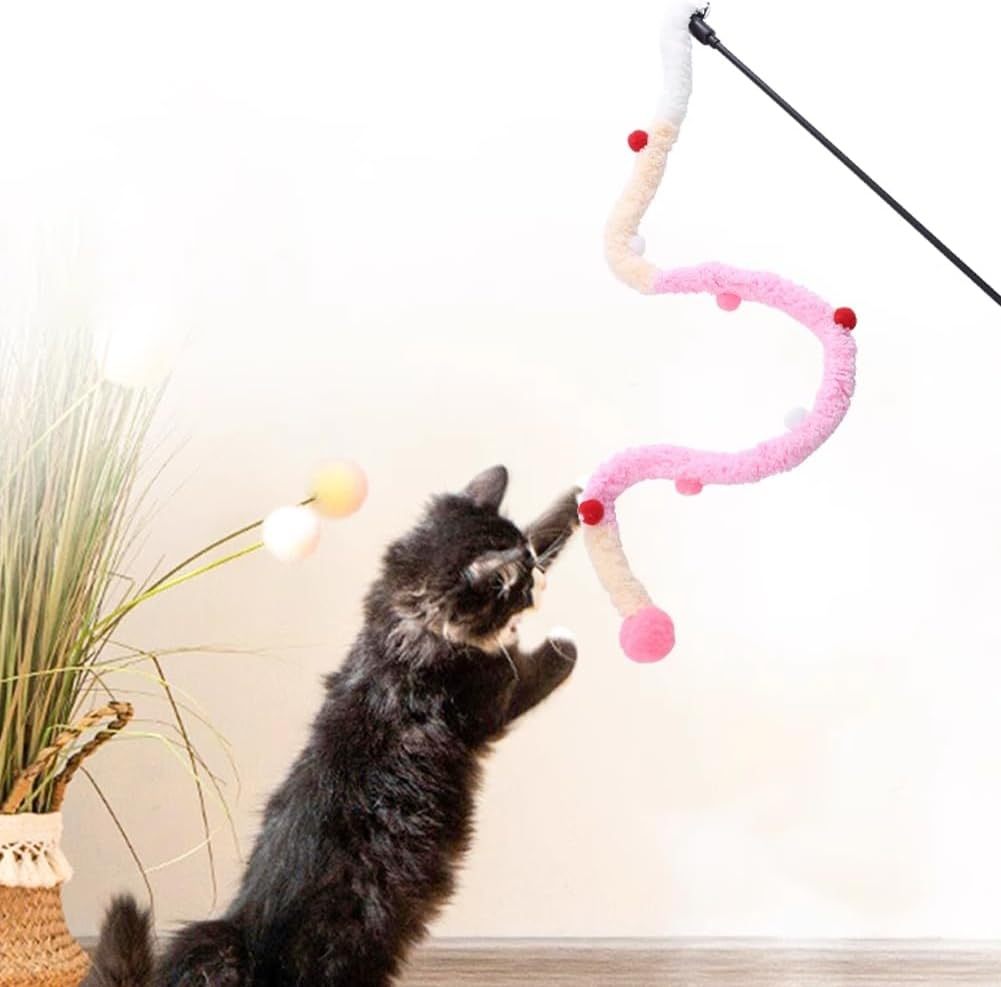 Varitas interactivas de peluche para gatos – Coloridas y divertidas, para gatos de todas las razas y tamaños