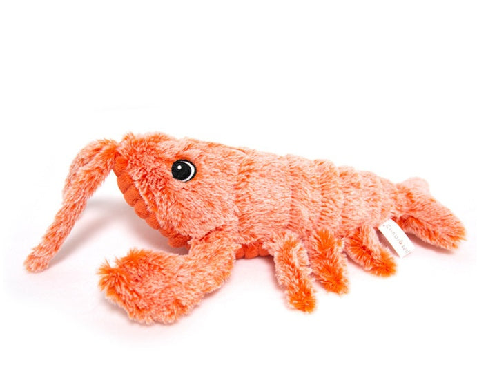 Camarón saltador eléctrico, simulación de carga USB, langosta, gato divertido, peluche, mascotas, juguete