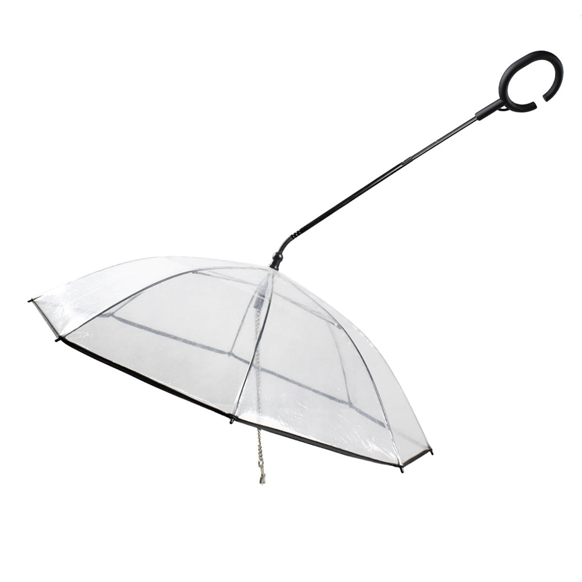 Hot Selling de paraguas transparentes para mascotas ajustable para mascotas tipo C