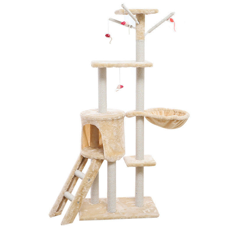 Árbol de escalada, casa para gatos
