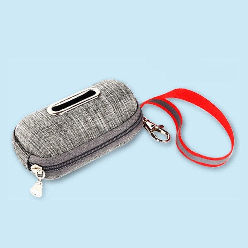 Dispensador portátil de bolsas de excrementos/cacas para perros, soporte para recoger bolsas