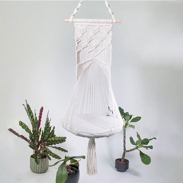 Columpio para mascotas Macrame hecho a mano para cuatro estaciones disponible