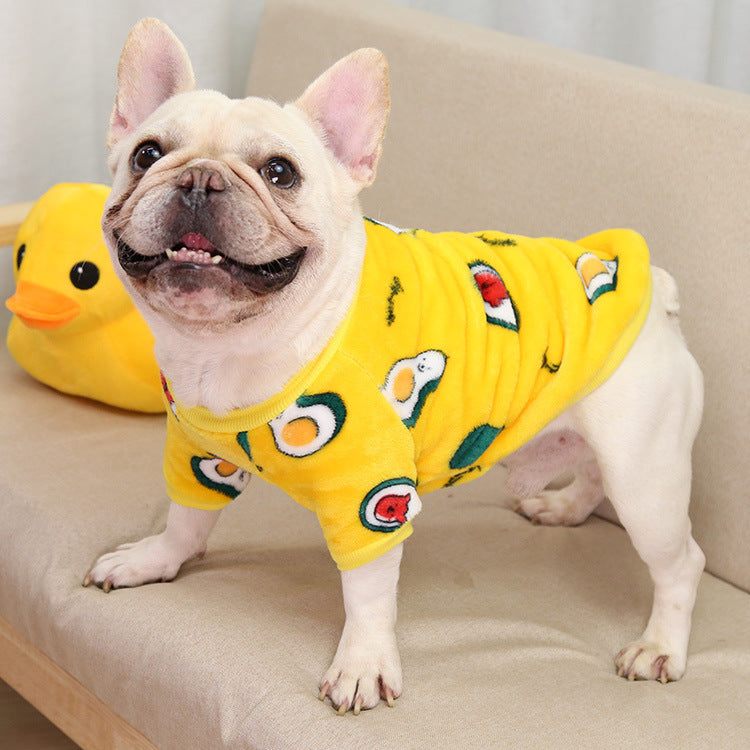 Pijamas Cálidos Otoño e Invierno Chaqueta Suministros Para Mascotas