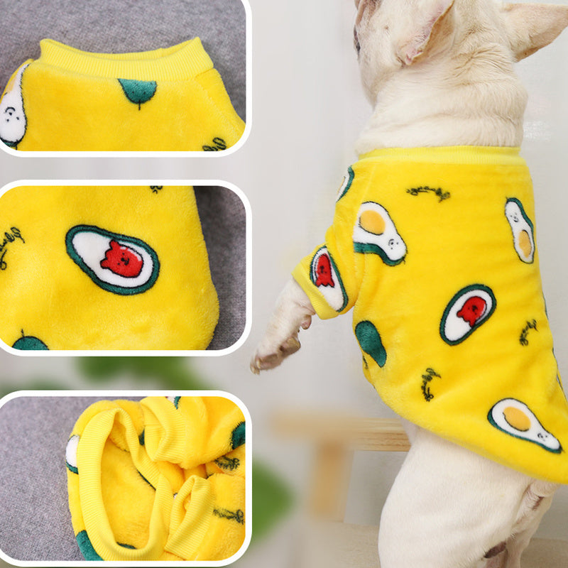 Pijamas Cálidos Otoño e Invierno Chaqueta Suministros Para Mascotas