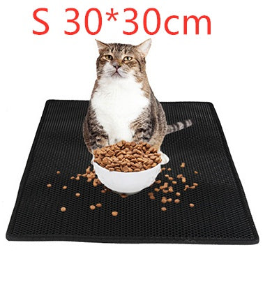 Almohadilla de arena para gatos Almohadilla de nido de abeja para gatos Almohadilla impermeable a prueba de orina Suministros para mascotas