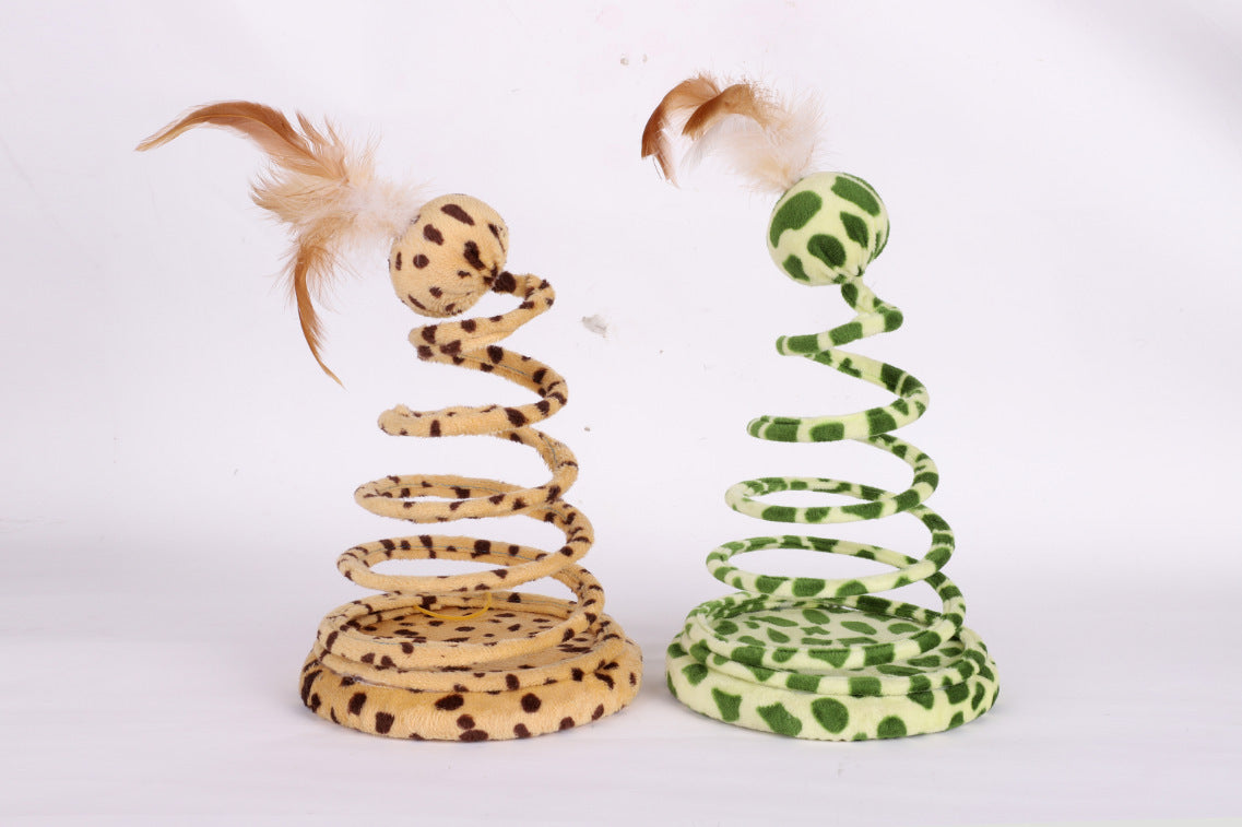 Juguete Serpiente Con Pluma Y Bola