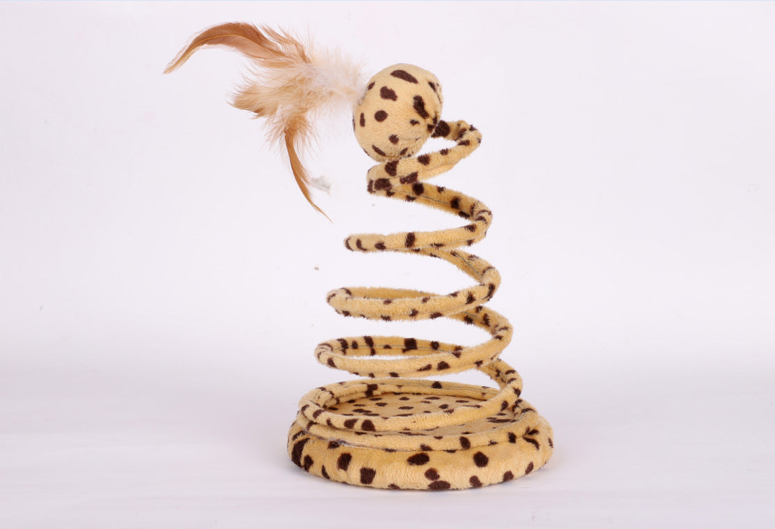 Juguete Serpiente Con Pluma Y Bola
