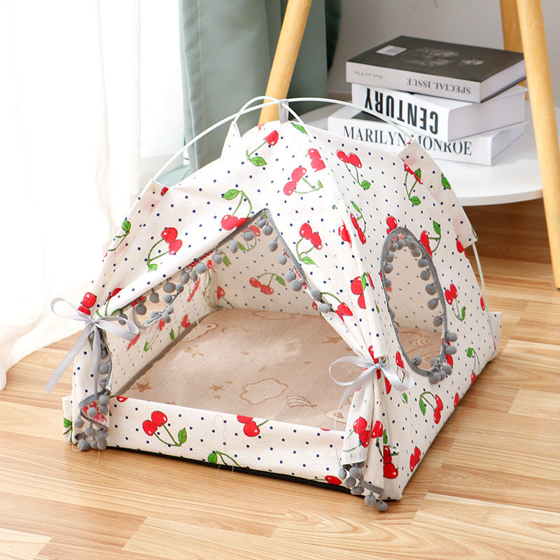 Tienda de campaña para gatos, casa para gatos, cama cerrada para mascotas