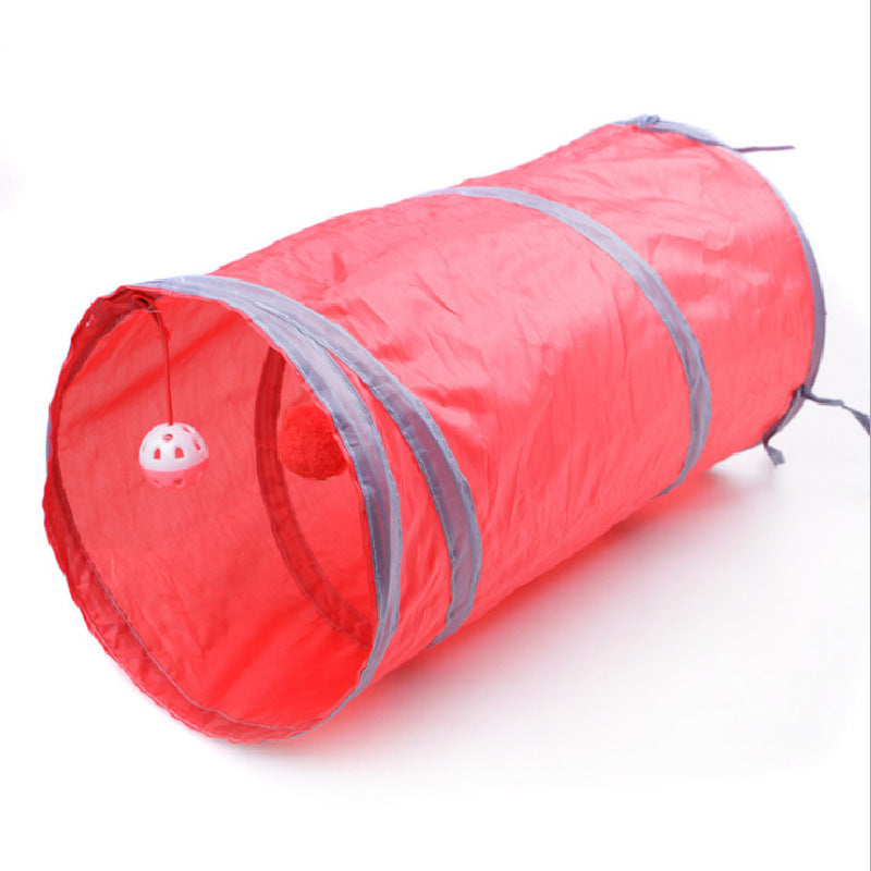 Túnel plegable para gatos, papel de anillo, pasaje para gatos
