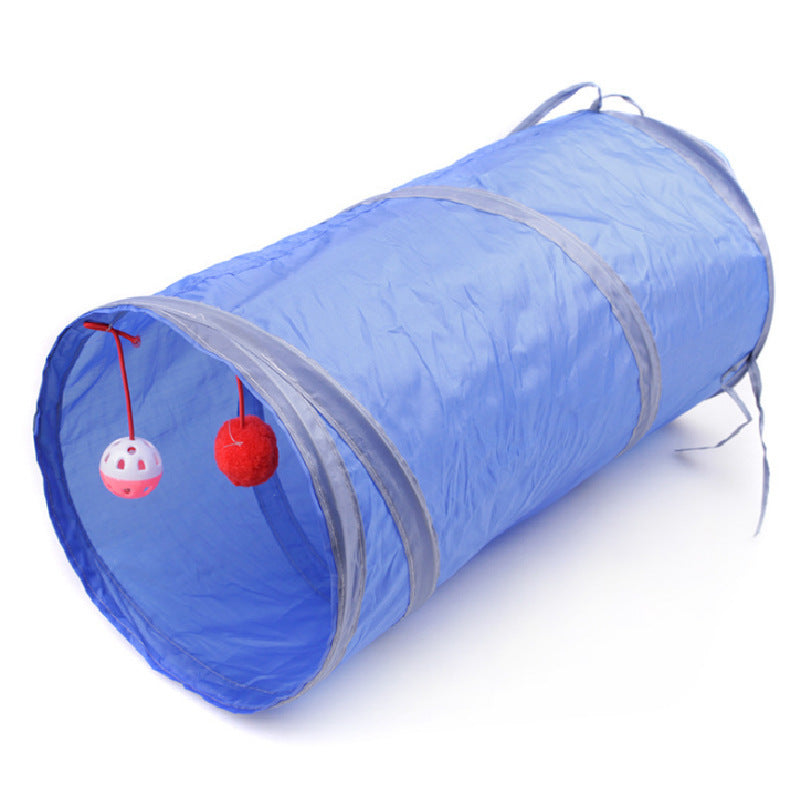 Túnel plegable para gatos, papel de anillo, pasaje para gatos