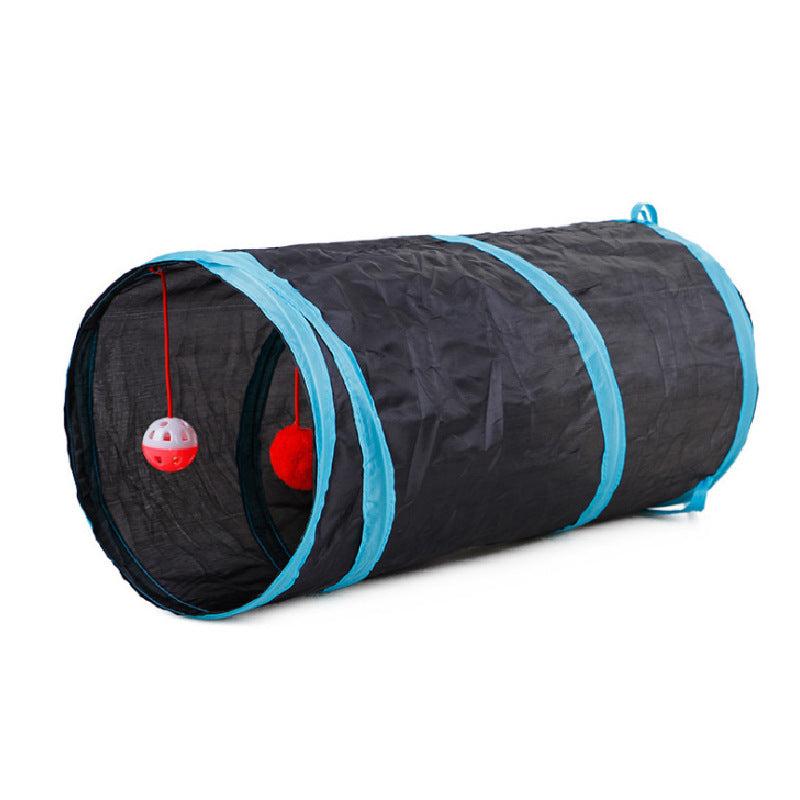Túnel plegable para gatos, papel de anillo, pasaje para gatos
