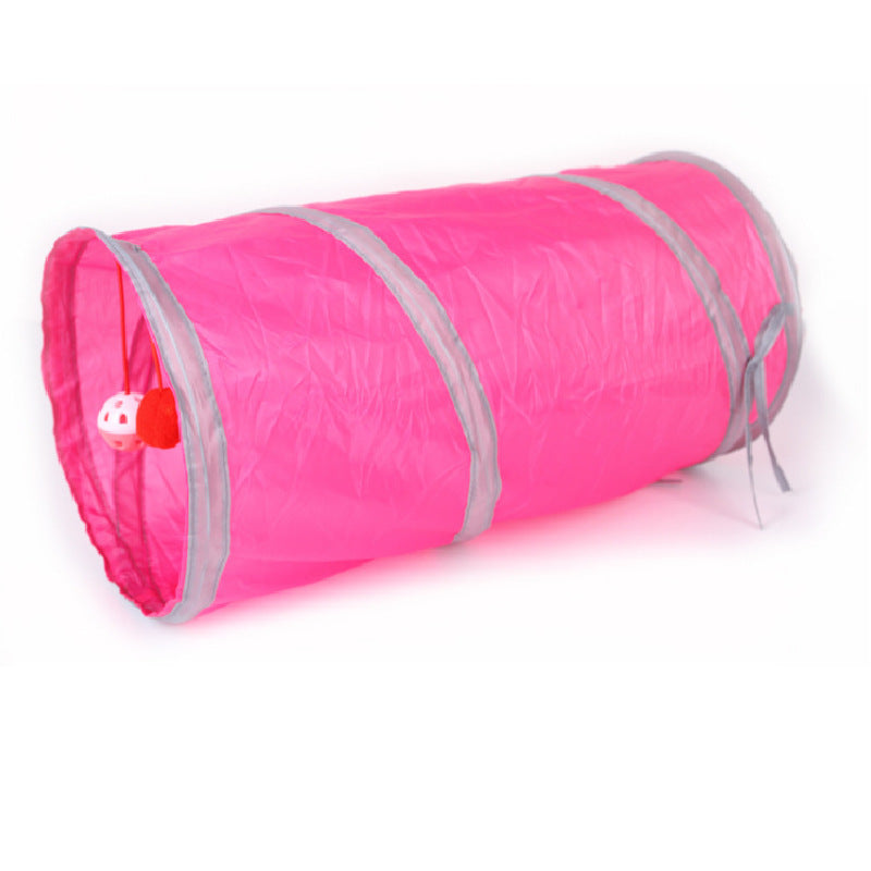 Túnel plegable para gatos, papel de anillo, pasaje para gatos