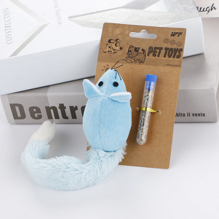Ratón de cola larga Gato Juguetes para gatos Juguetes divertidos para mascotas Juguetes para gatos Entrenamiento de ratones Juguetes divertidos para jugar Productos interactivos para mascotas