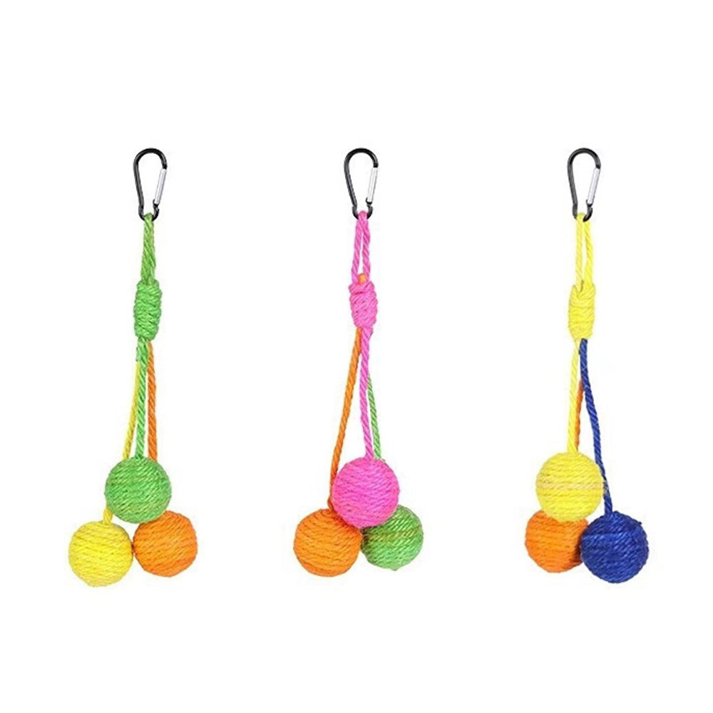 Pelota rascadora de sisal para gatos – Juguete interactivo para morder y rascar en interiores