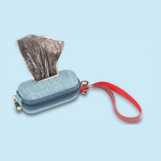 Dispensador portátil de bolsas de excrementos/cacas para perros, soporte para recoger bolsas