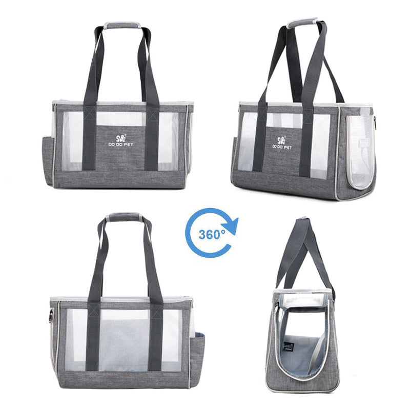 Bolsa portátil para gatos, mochila transpirable para perros, bolso de viaje de gran capacidad para cachorros, gatitos, mascotas, suministros al aire libre