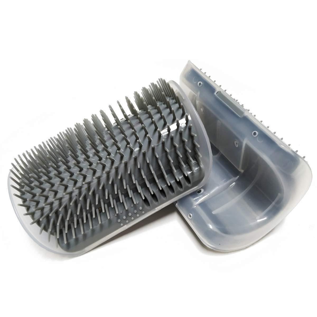 Cepillo de esquina con masajeador suave, ideal para muda de pelo y cepillado diario