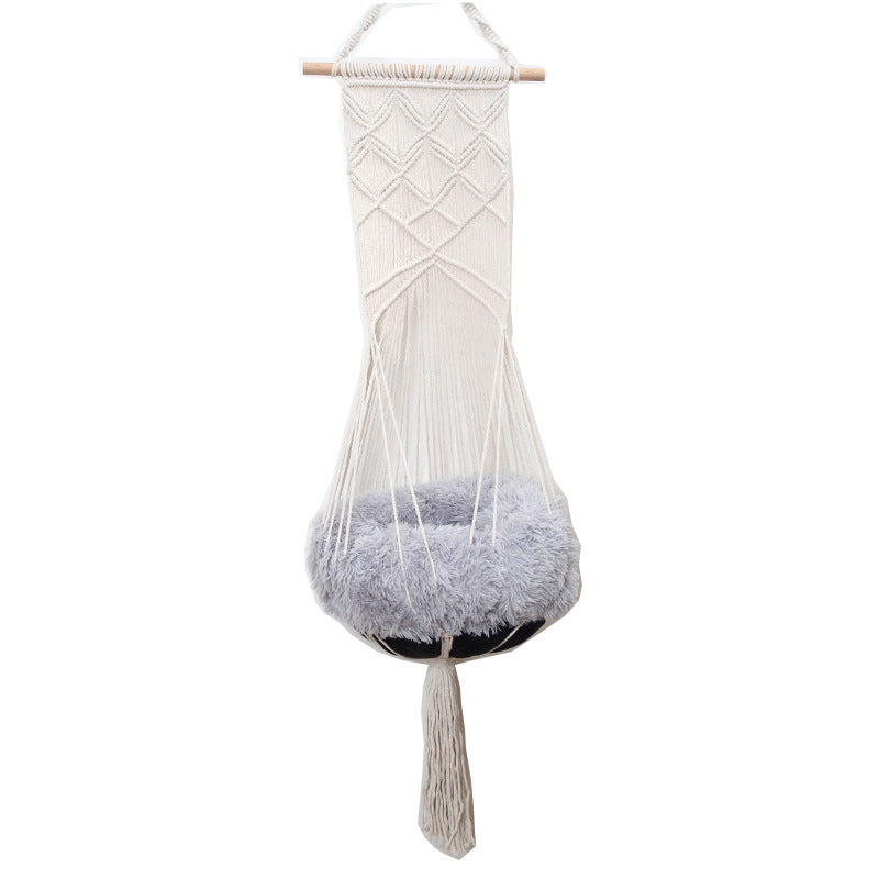 Columpio para mascotas Macrame hecho a mano para cuatro estaciones disponible