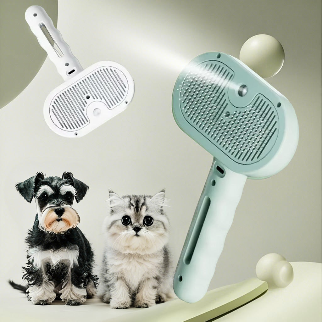 Cepillo, Humidificador y Removedor de Pelo, 3 en 1