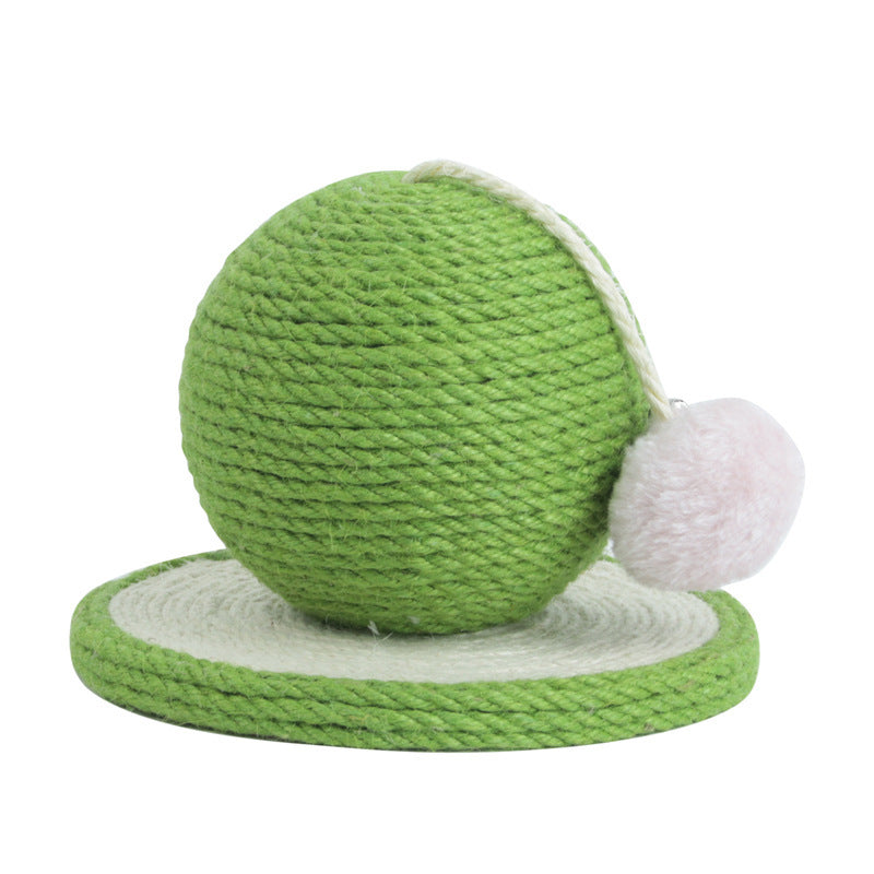 Rascador Cilíndrico de Sisal con Bola para Gato – Durable y Estético