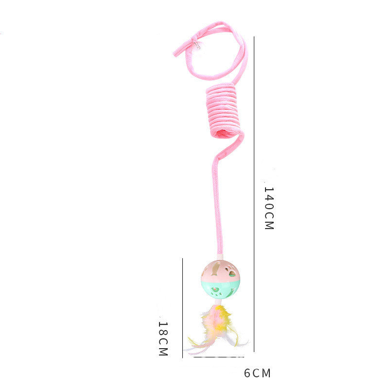 Juguete para gatos Self-Hi Sucker Spring Rabbit Hair Ball Juego interactivo Suministros para mascotas Juguetes interactivos