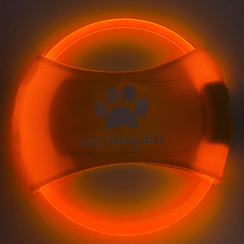 Discos voladores para perros Luz luminosa LED Entrenamiento luminoso Juguetes interactivos