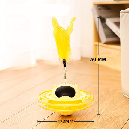Varita giratoria interactiva para gatos, estimulante