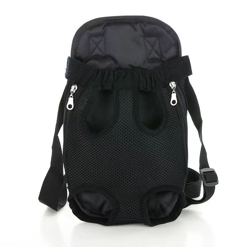 Mochila de transporte para mascotas, bolsa portátil transpirable, transportín frontal ajustable para senderismo, camping, viajes