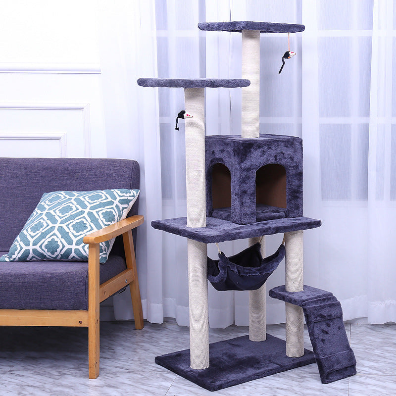 Árbol de escalada, castillo para gatos