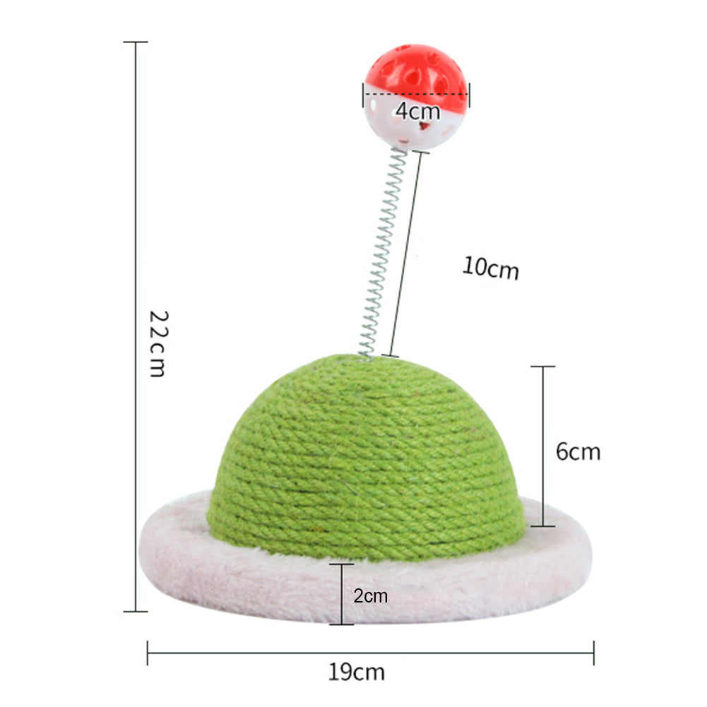 Rascador Cilíndrico de Sisal con Bola para Gato – Durable y Estético