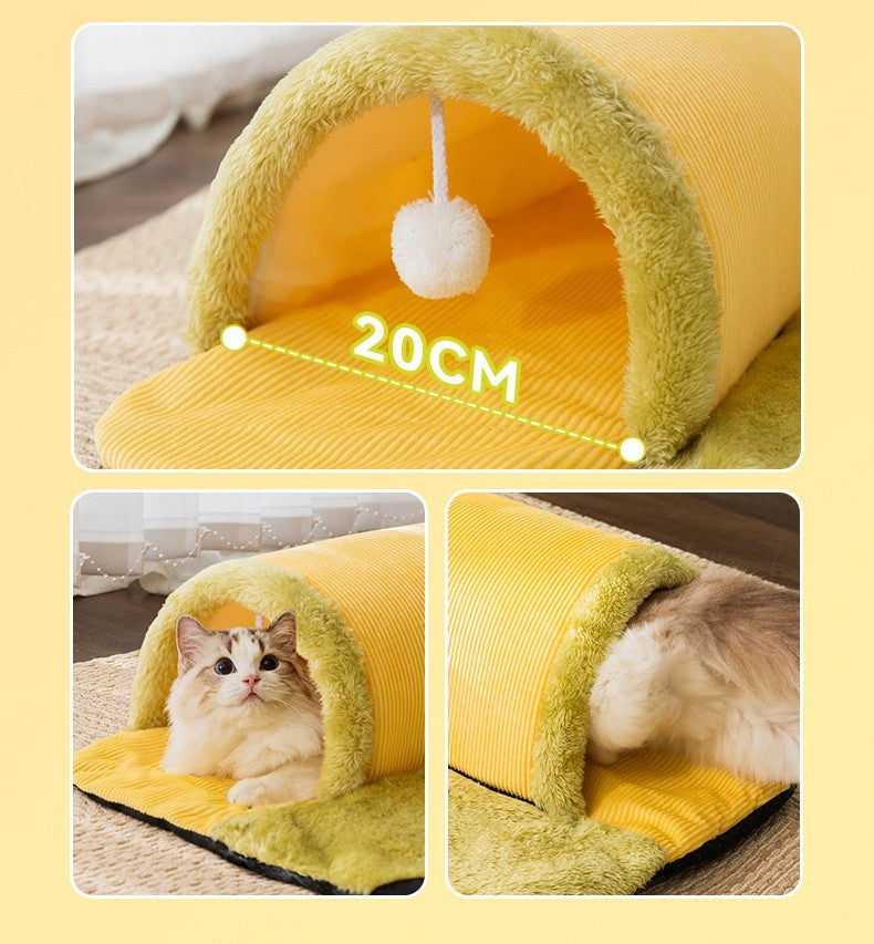 Cama y túnel Para Mascotas Productos Cálidos