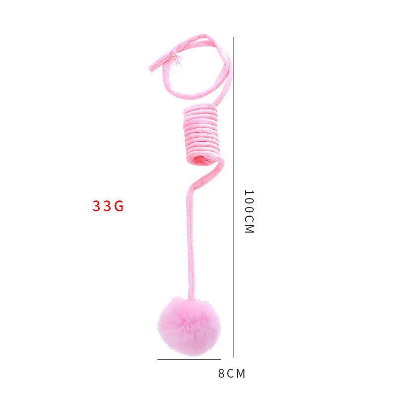 Juguete para gatos Self-Hi Sucker Spring Rabbit Hair Ball Juego interactivo Suministros para mascotas Juguetes interactivos