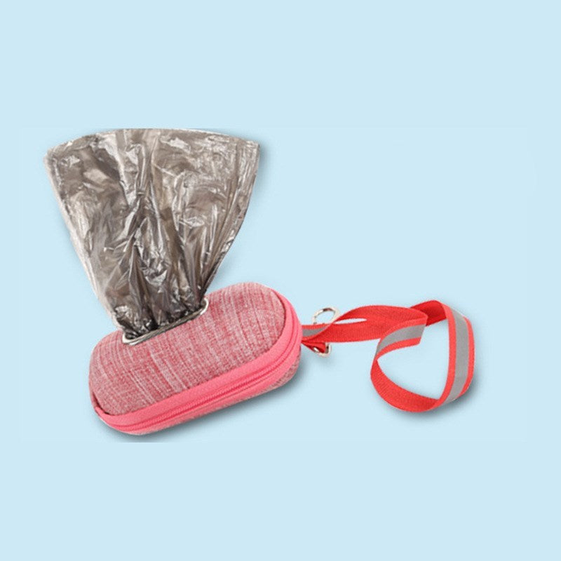 Dispensador portátil de bolsas de excrementos/cacas para perros, soporte para recoger bolsas
