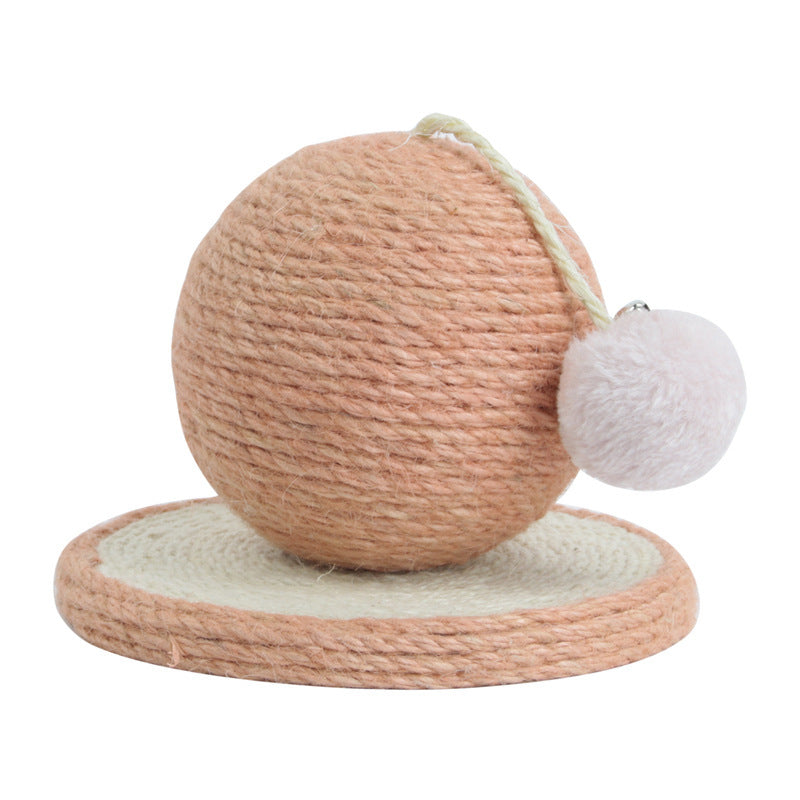 Rascador Cilíndrico de Sisal con Bola para Gato – Durable y Estético
