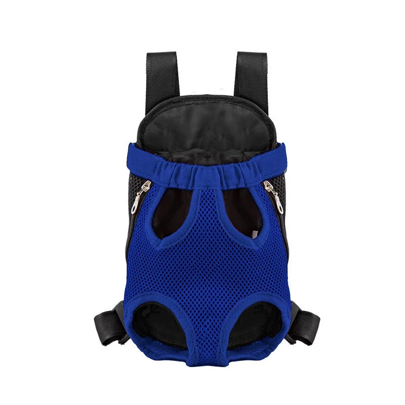 Mochila de transporte para mascotas, bolsa portátil transpirable, transportín frontal ajustable para senderismo, camping, viajes