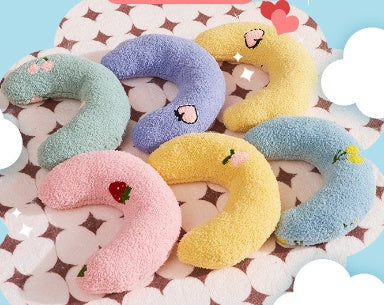 Almohada en forma de U para gatos y protección de la columna, cervical