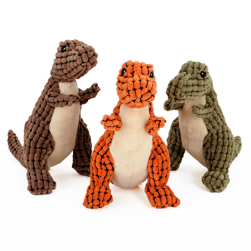 Dinosaurio Juguetes para mascotas Perros gigantes Mascotas Juguetes interactivos para perros grandes Juguetes para masticar Chihuahua Peluches Squeakers