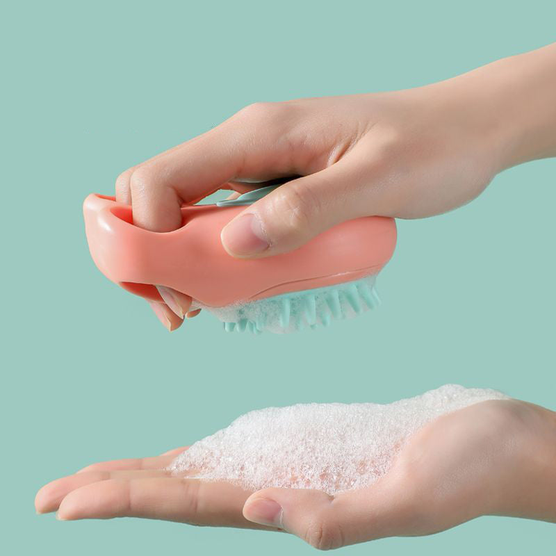 Cepillo de baño y masaje para gatos y perros – Suave, práctico y con diseño de garra para mayor comodidad