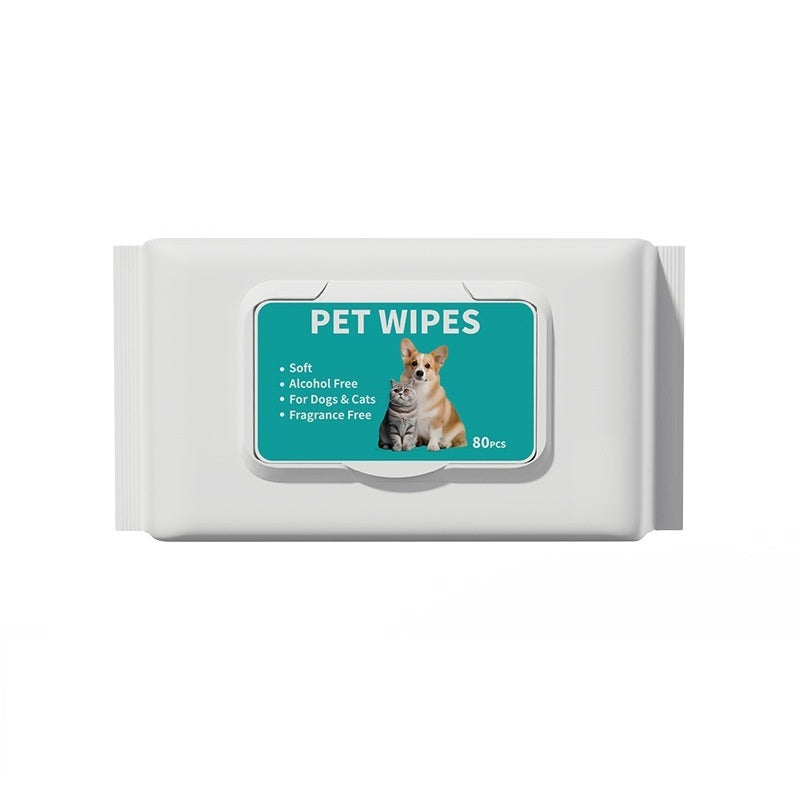 Mascotas 80 toallitas para perros, gatos Toallitas de limpieza desechables desechables