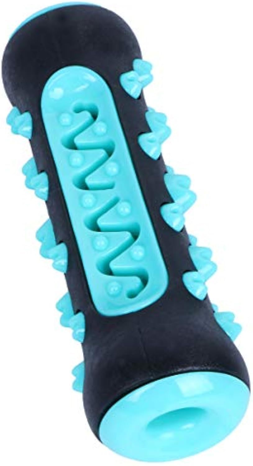 Juguete Cepillo dental masticable para perros – Mordedor de caucho natural para limpieza de dientes y encías