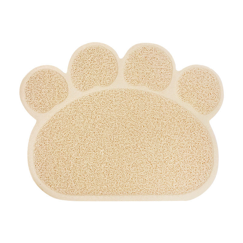 Mantel Individual, Antideslizante Alfombra de Arena para Gatos en Forma de Pata
