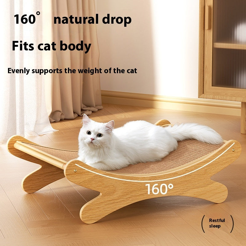 Rascador y Cama para Gato 2 en 1 de Sisal – Resistente al Desgaste