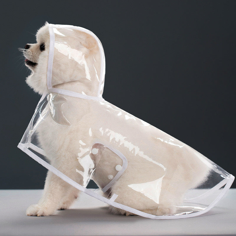 Impermeable transparente para perros
