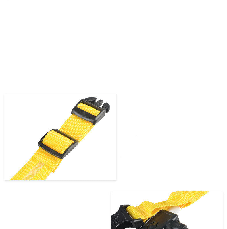 Collar luminoso de nailon LED para perros, seguridad nocturna intermitente, brillo en la oscuridad, correa para perros y gatos, suministros ajustables para mascotas