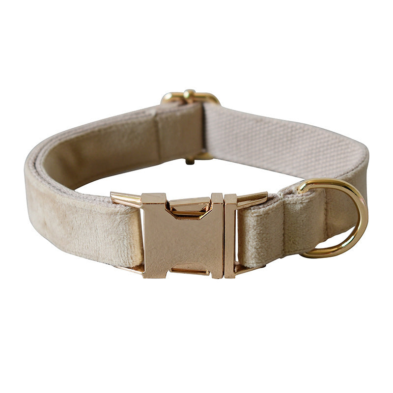 Kit Correa y Collar de terciopelo para mascotas