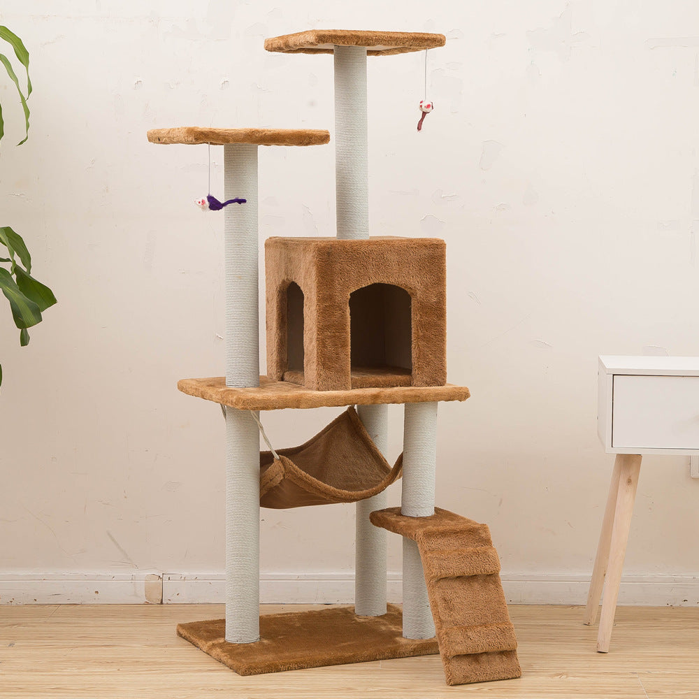 Árbol de escalada, castillo para gatos