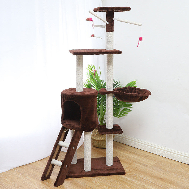 Árbol de escalada, casa para gatos