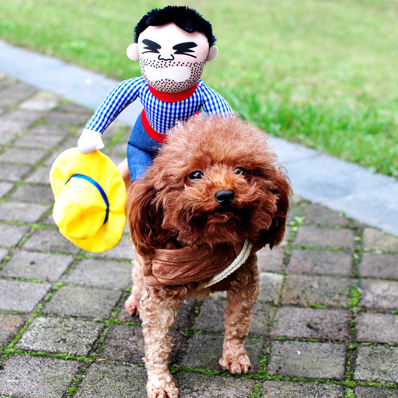 Disfraz de mascota de Halloween, perro, ropa divertida, disfraz de cosplay de perro ajustable, disfraz de miedo, reuniones de fiesta